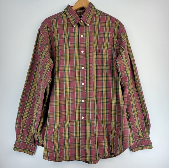 Ralph Lauren Mens Shirt Size XL Plaid Button Down - Picture 11 of 11